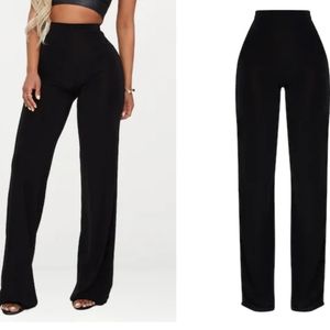 Jersey high waisted trousers XL